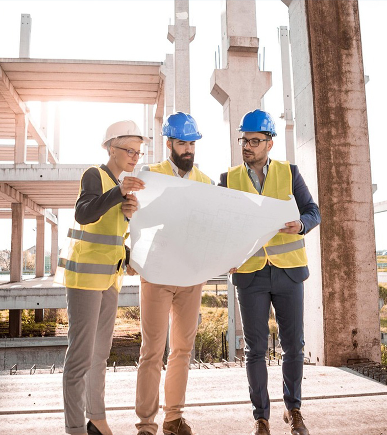 Zespół MPC Construction na budowie